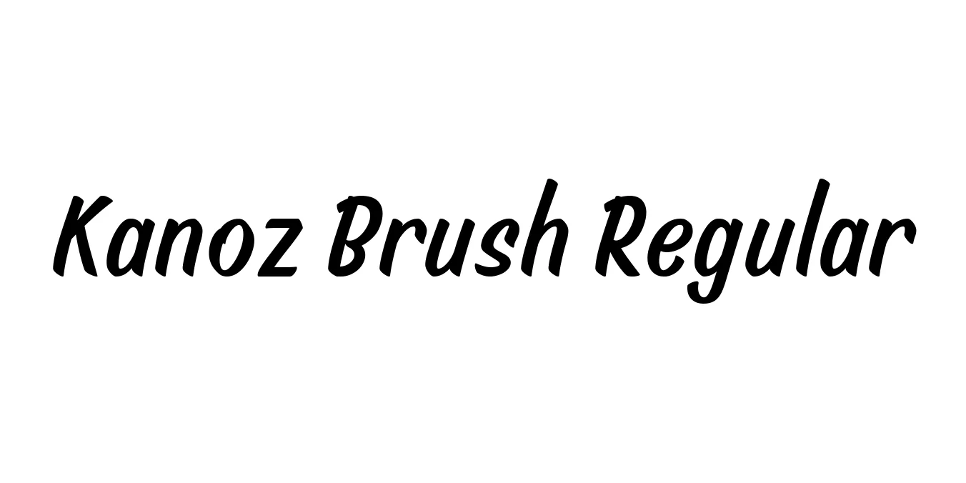 Kanoz Brush Regular Font Preview