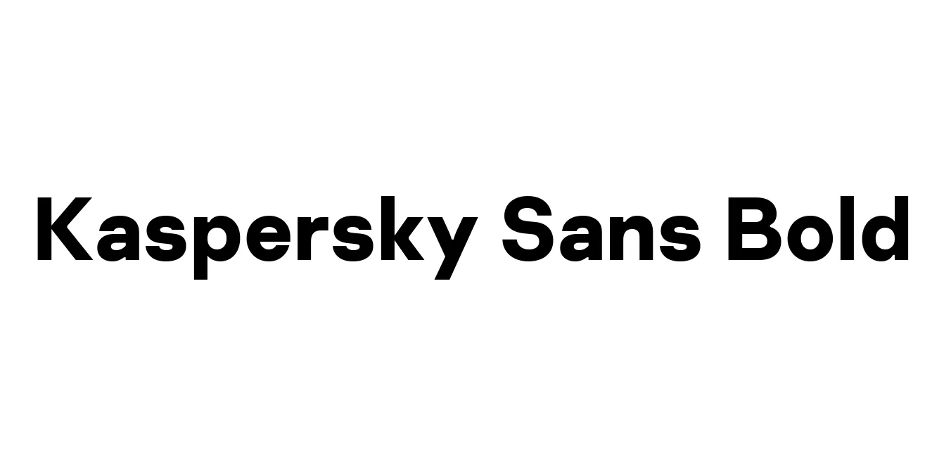 Kaspersky Sans Bold Font Preview