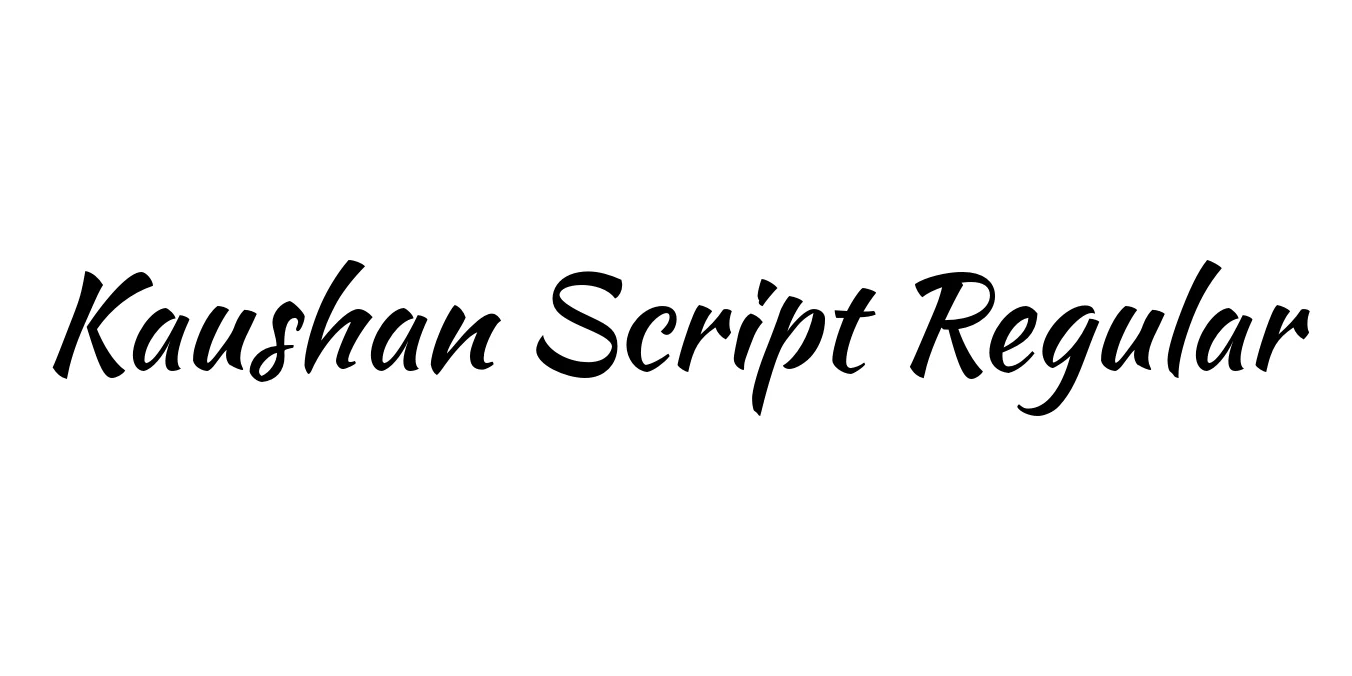 Kaushan Script Regular Font Preview