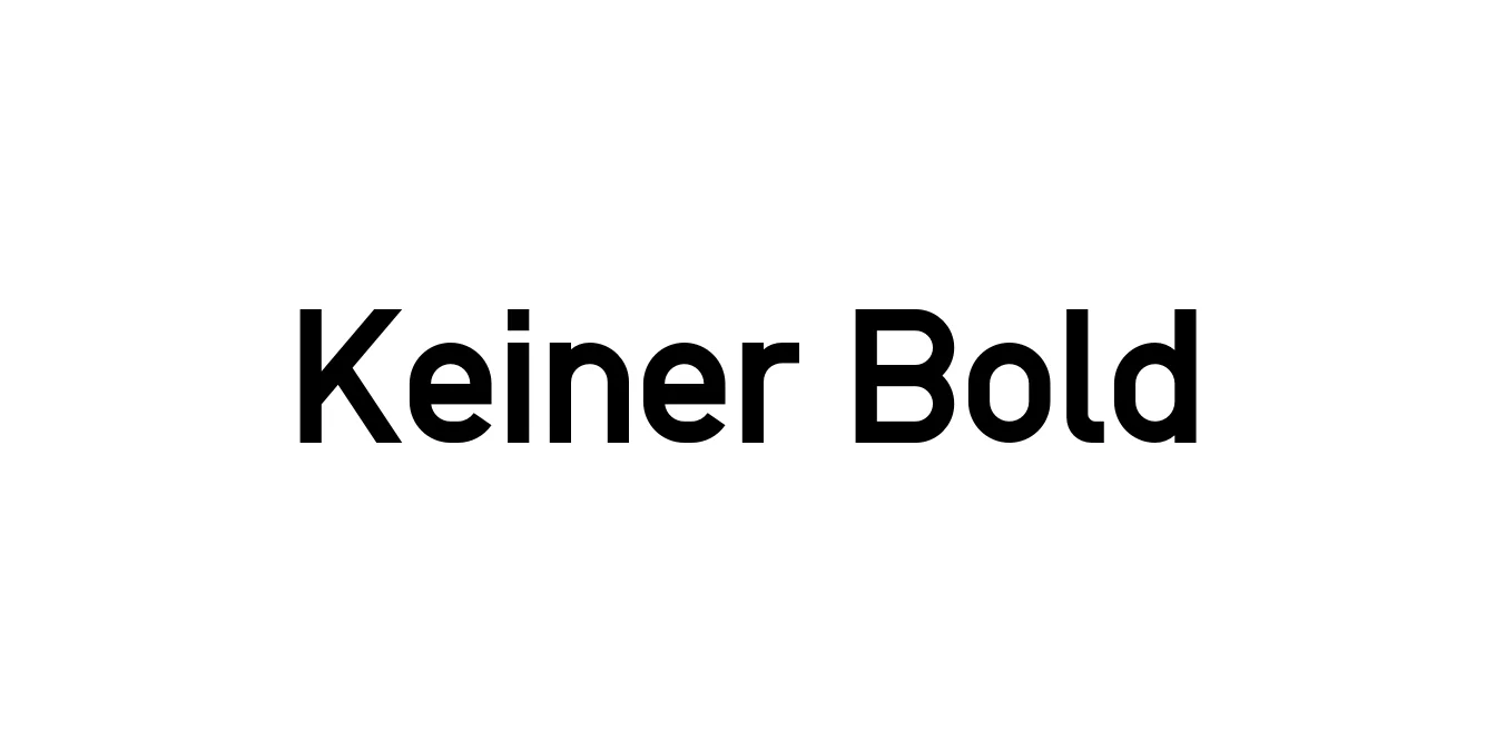Keiner Bold Font Preview