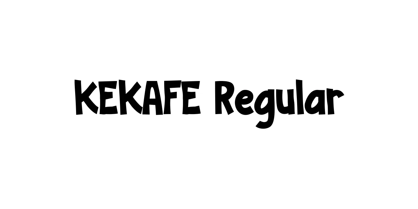 KEKAFE Regular Font Preview