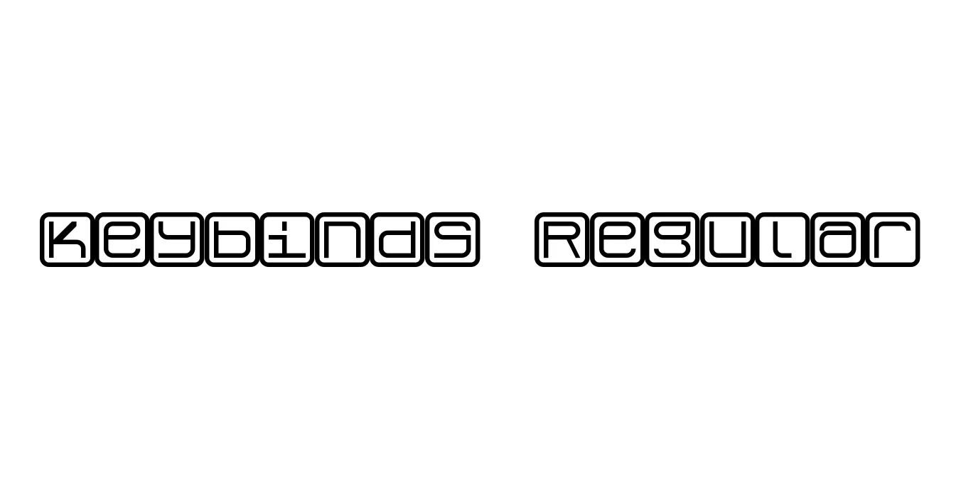 Keybinds Regular Font Preview