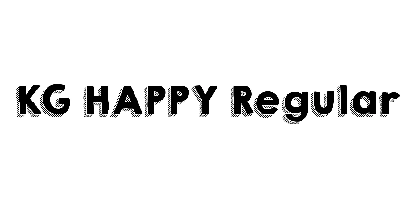 KG HAPPY Regular Font Preview