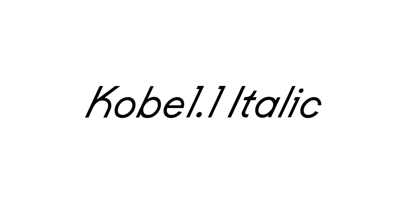 Kobe1.1 Italic Font Preview