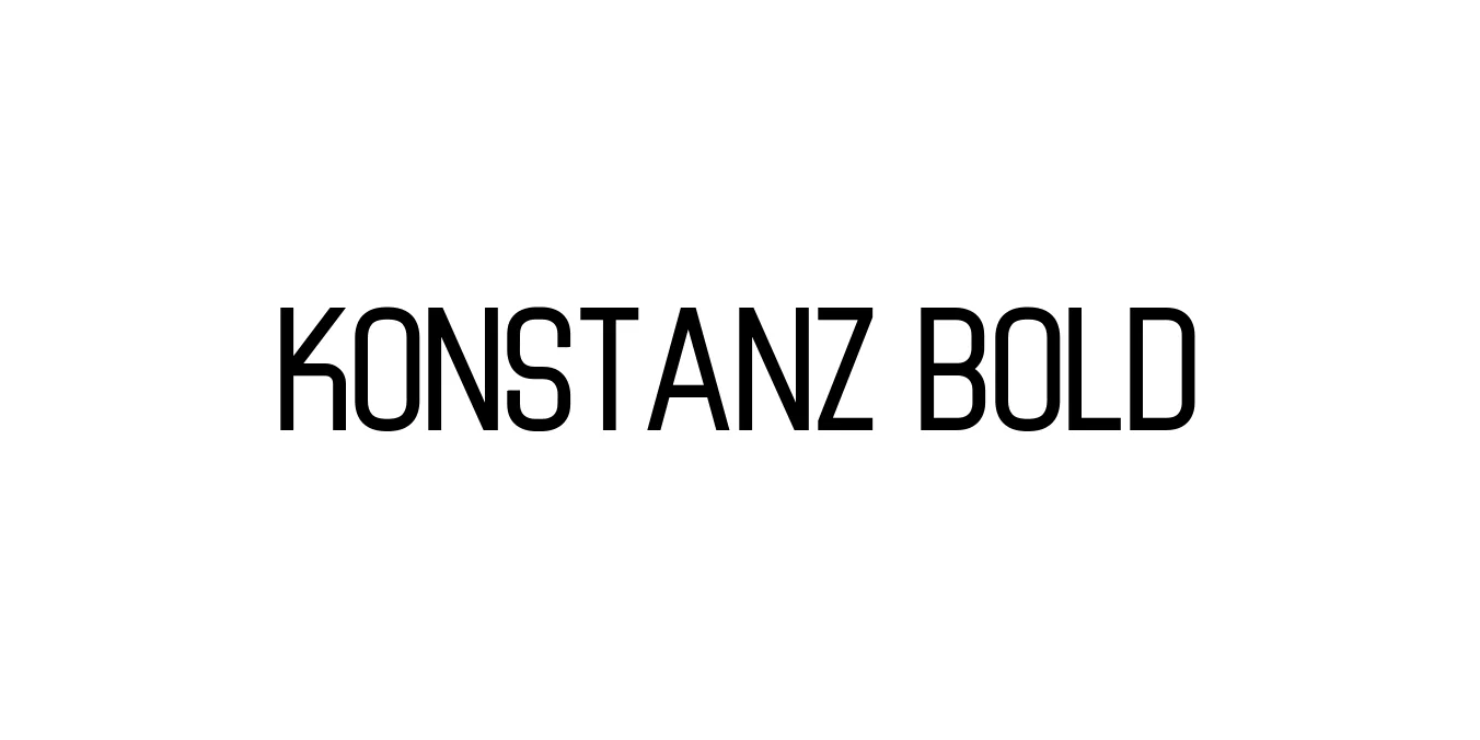 Konstanz Bold Font Preview