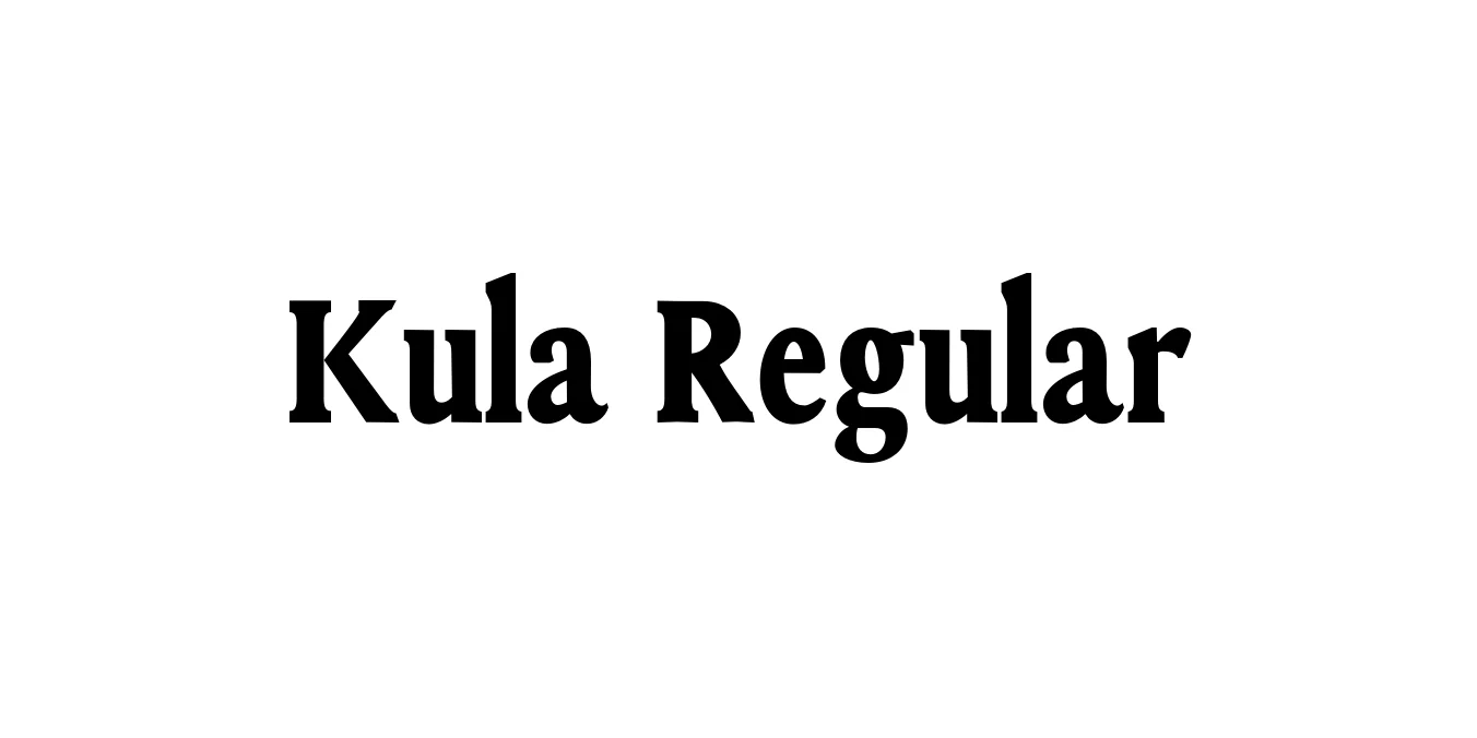 Kula Regular Font Preview