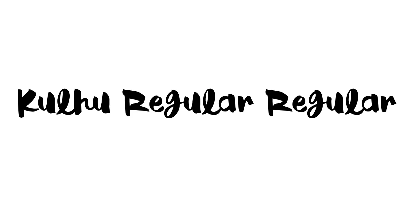 Kulhu Regular Regular Font Preview