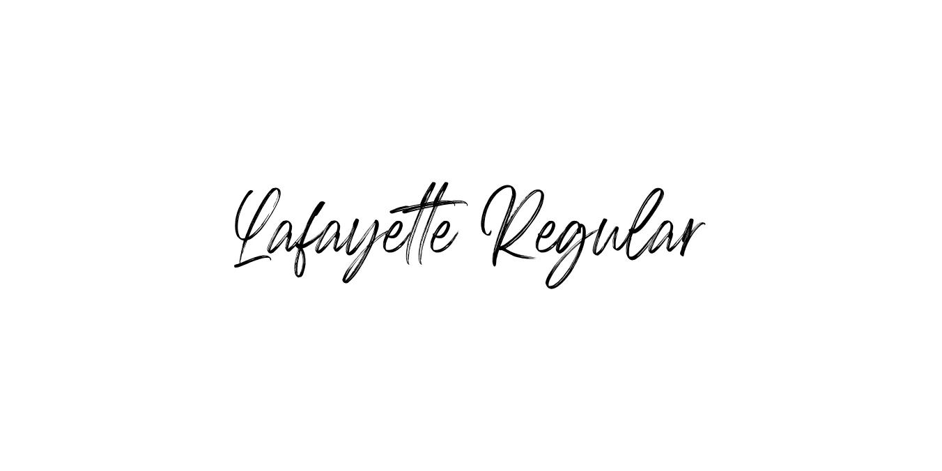 Lafayette Regular Font Preview