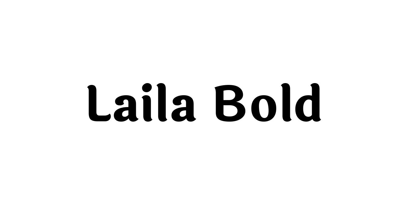 Laila Bold Font Preview