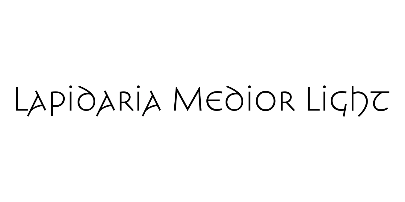 Lapidaria Medior Light Font Preview