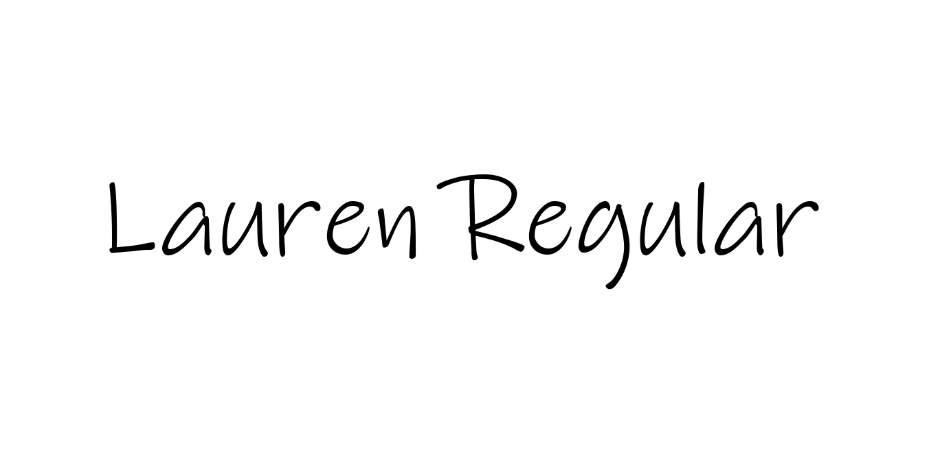 Lauren Regular Font Preview
