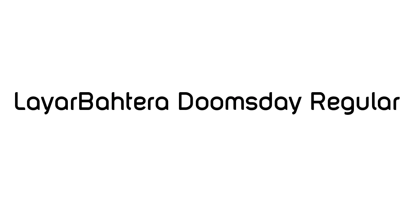 LayarBahtera Doomsday Regular Font Preview