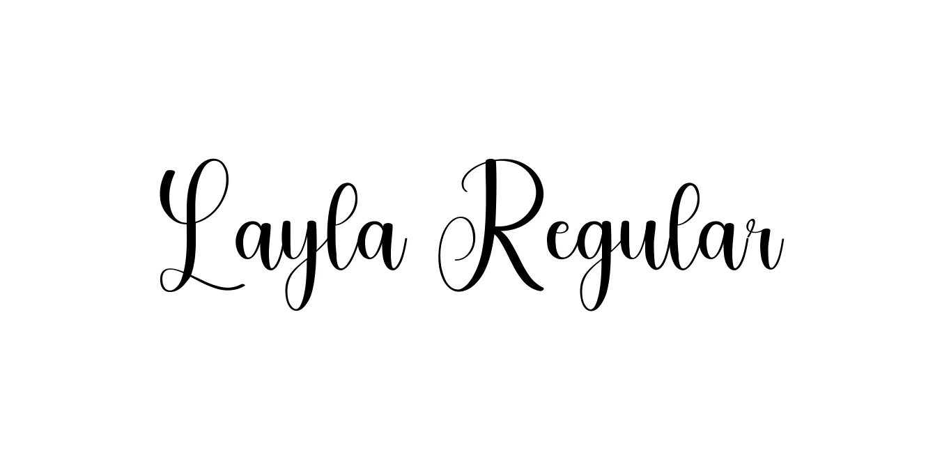 Layla Regular Font Preview