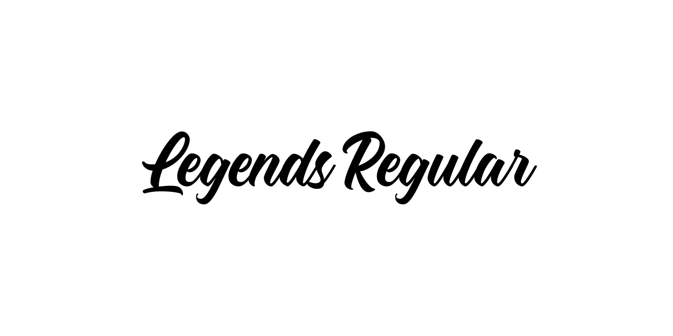 Legends Regular Font Preview