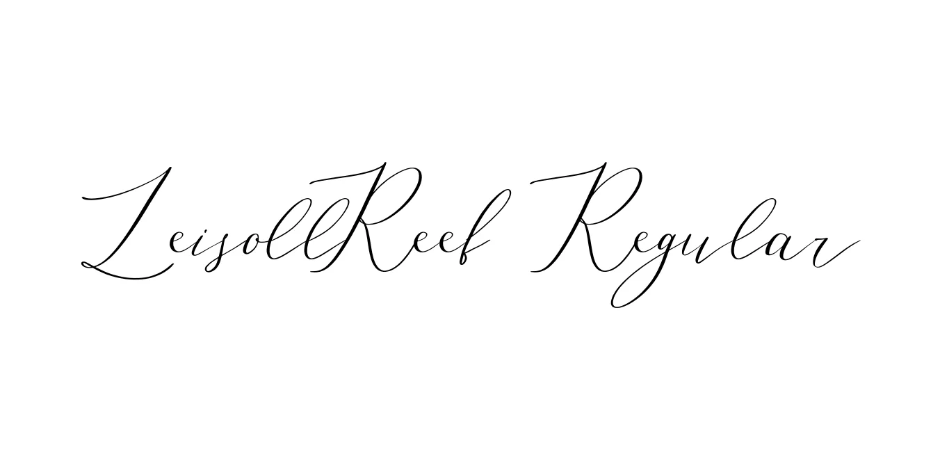 LeisollReef Regular Font Preview