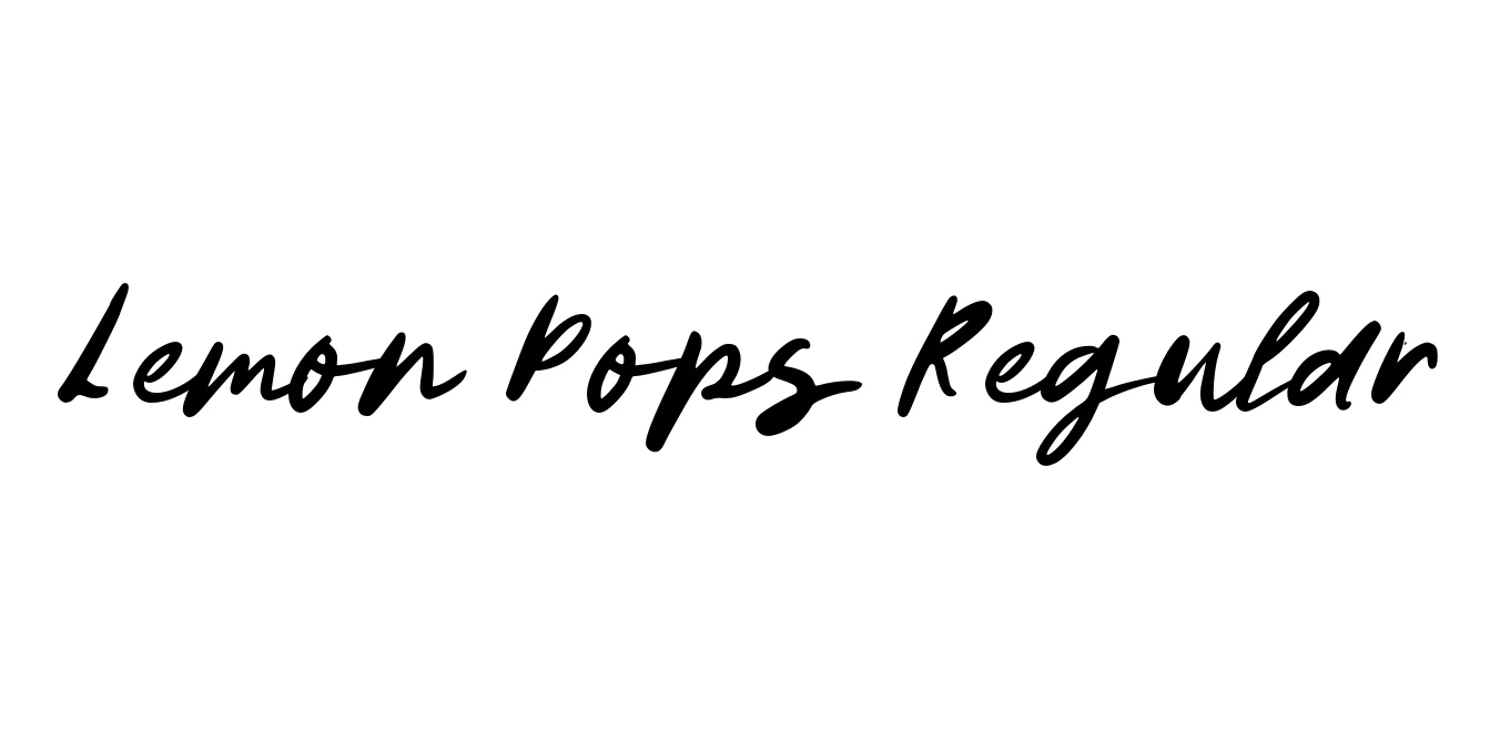 Lemon Pops Regular Font Preview