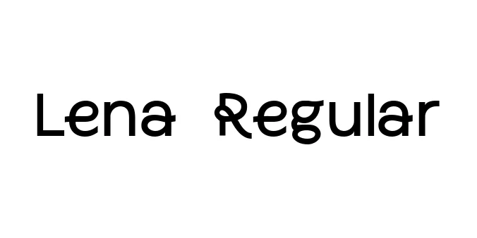 Lena Regular Font Preview