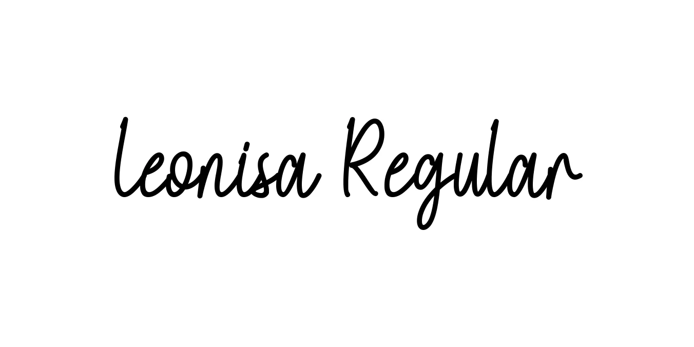Leonisa Regular Font Preview