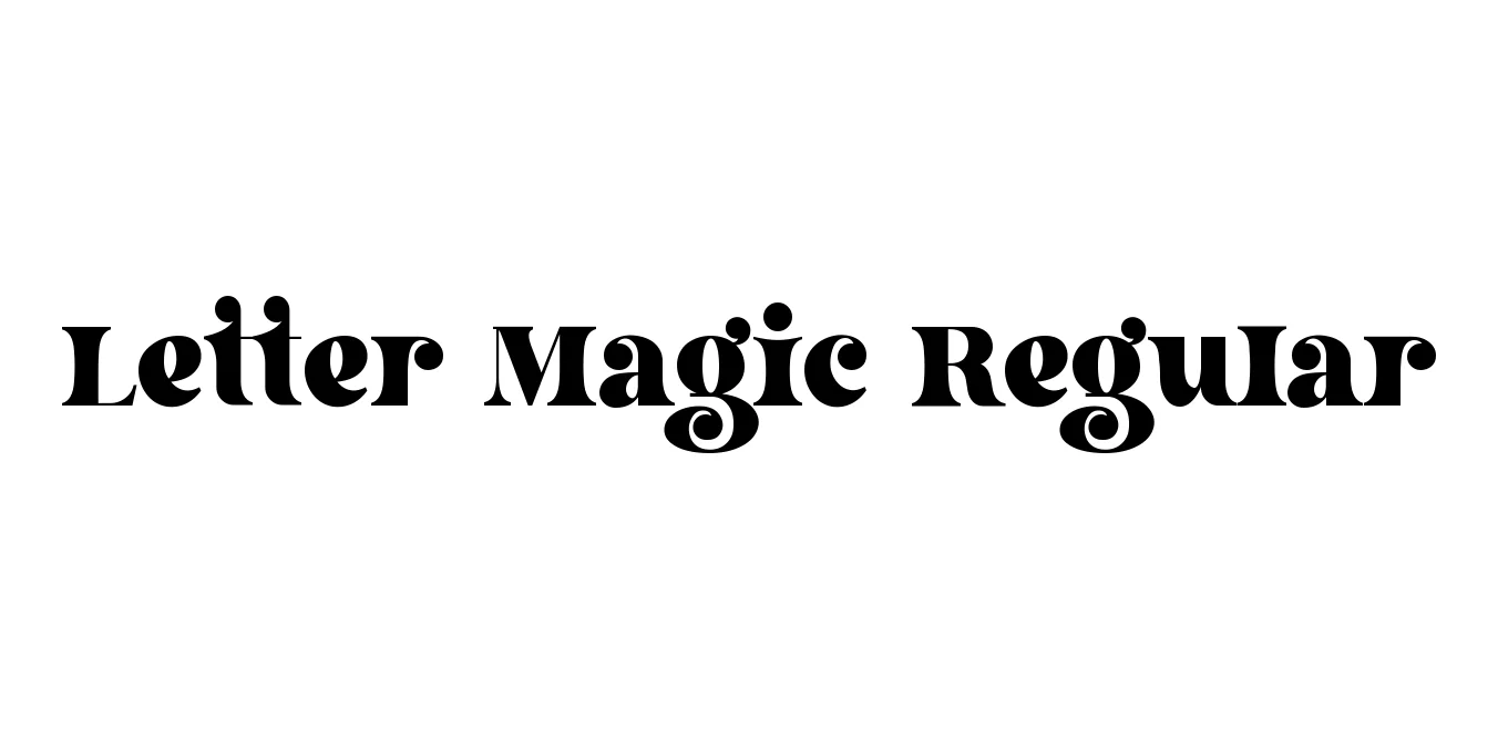 Letter Magic Regular Font Preview