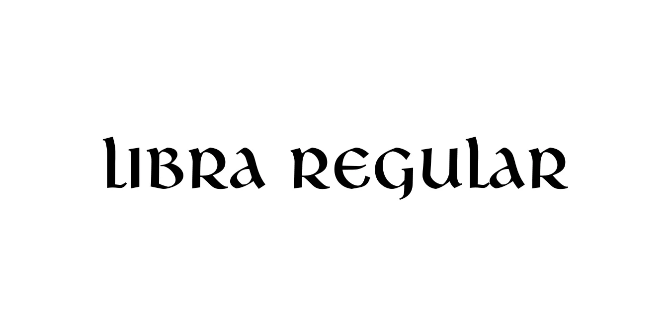 Libra Regular Font Preview