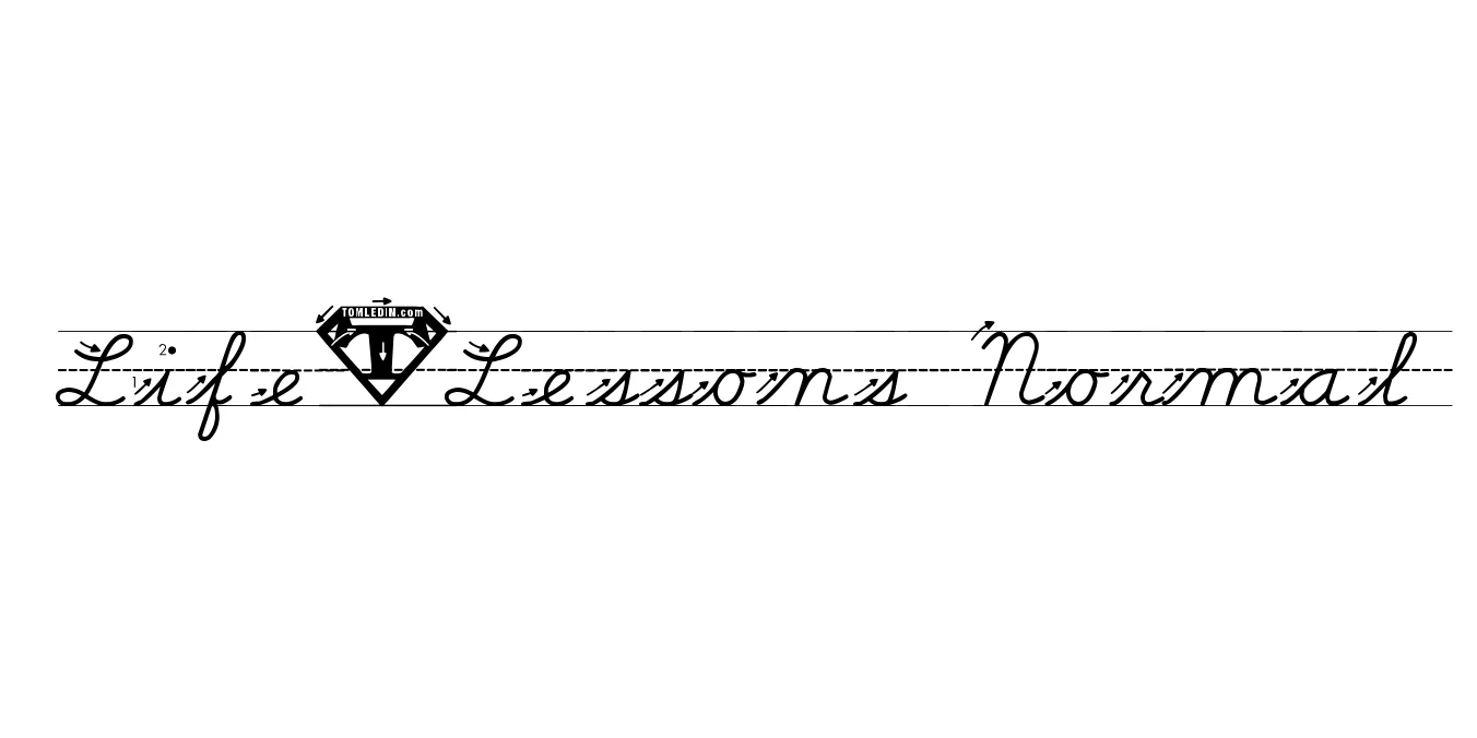 Life-Lessons Normal Font Preview