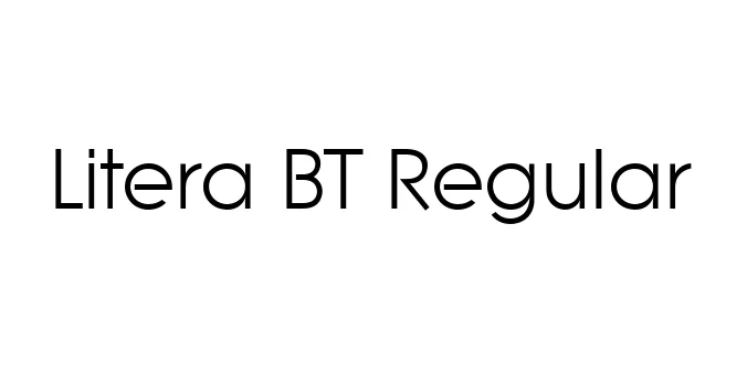 Litera BT Regular Font Preview