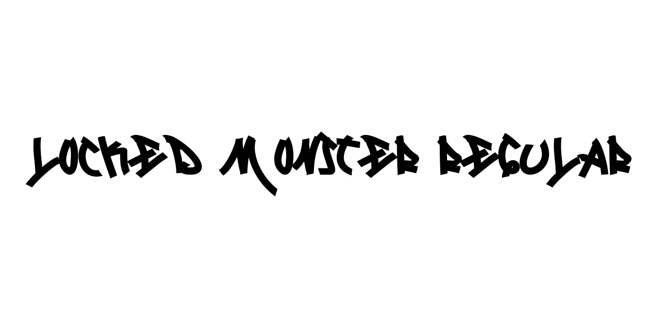 Locked Monster Regular Font Preview