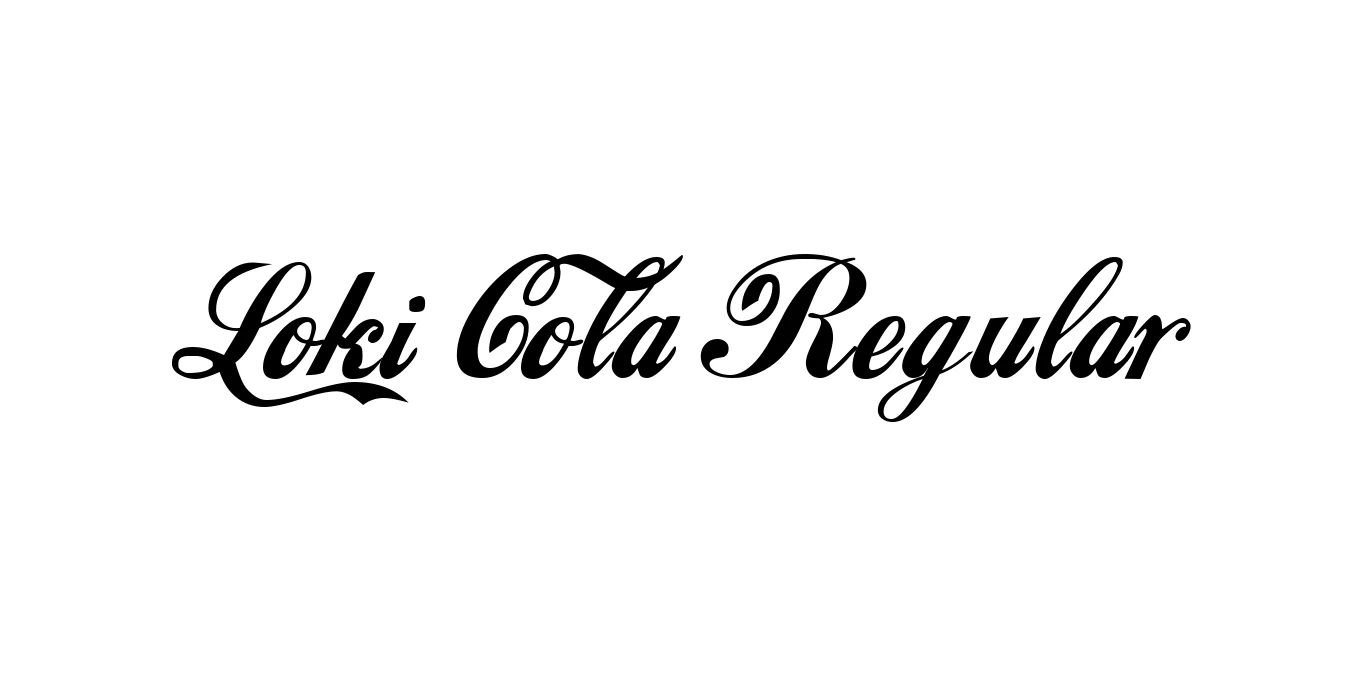 Loki Cola Regular Font Preview
