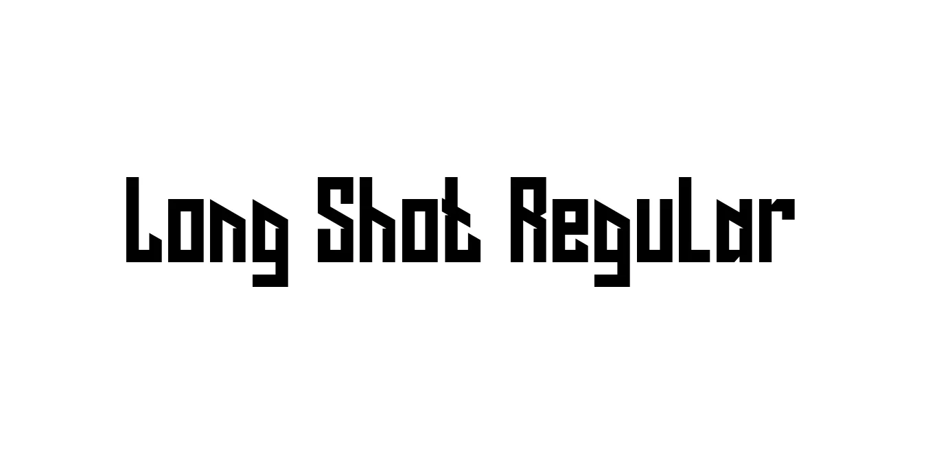 Long Shot Regular Font Preview