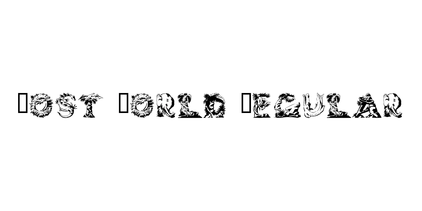 Lost World Regular Font Preview