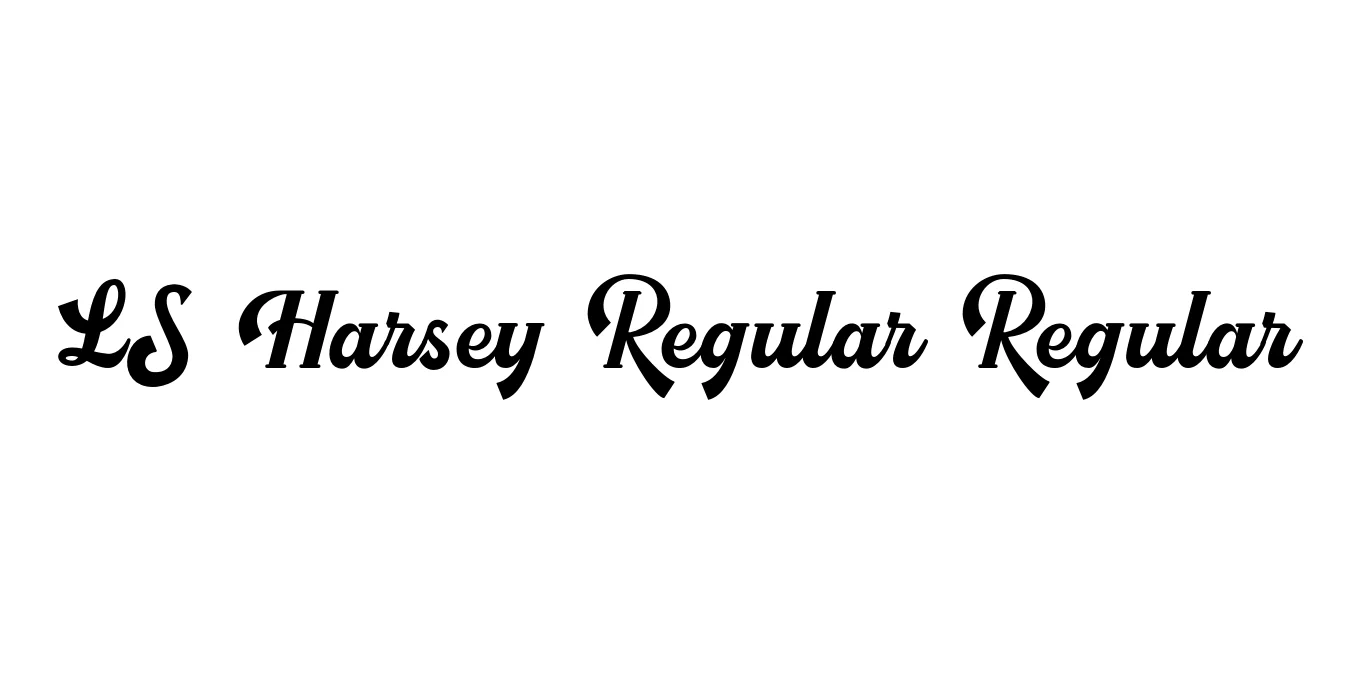 LS Harsey Regular Regular Font Preview