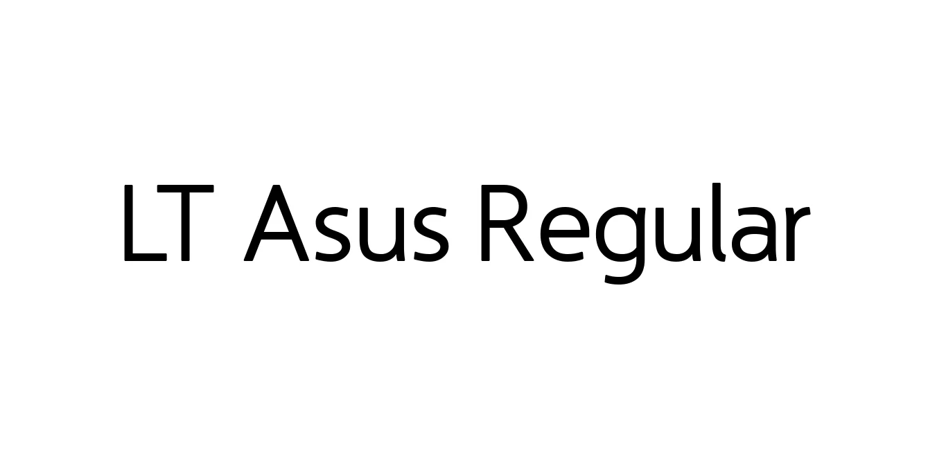 LT Asus Regular Font Preview