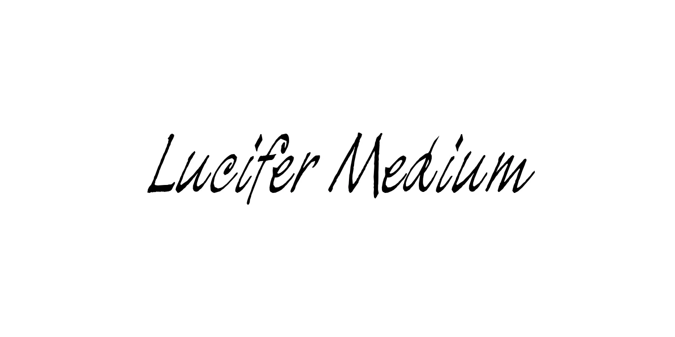 Lucifer Medium Font Preview
