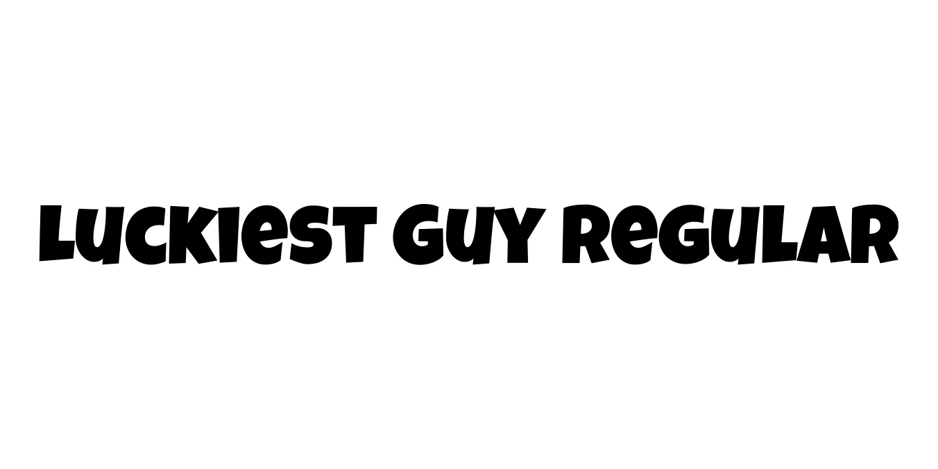 Luckiest Guy Regular Font Preview