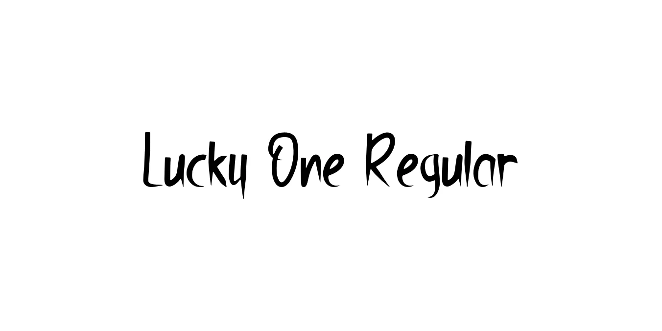Lucky One Regular Font Preview