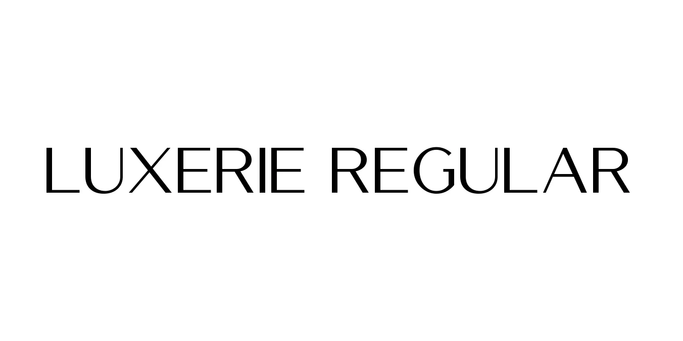 Luxerie Regular Font Preview