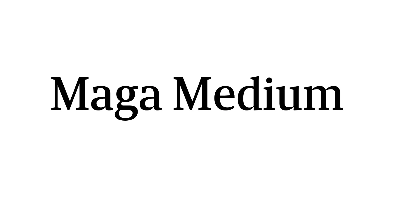 Maga Medium Font Preview