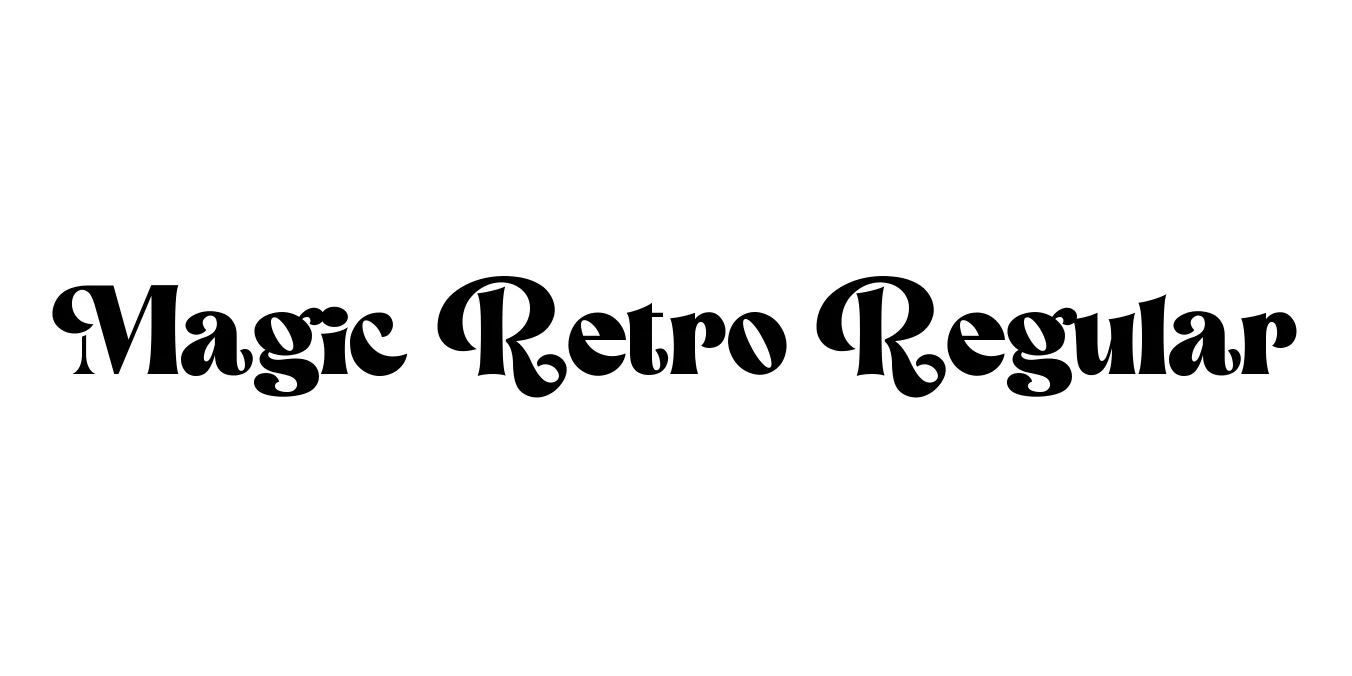 Magic Retro Regular Font Preview