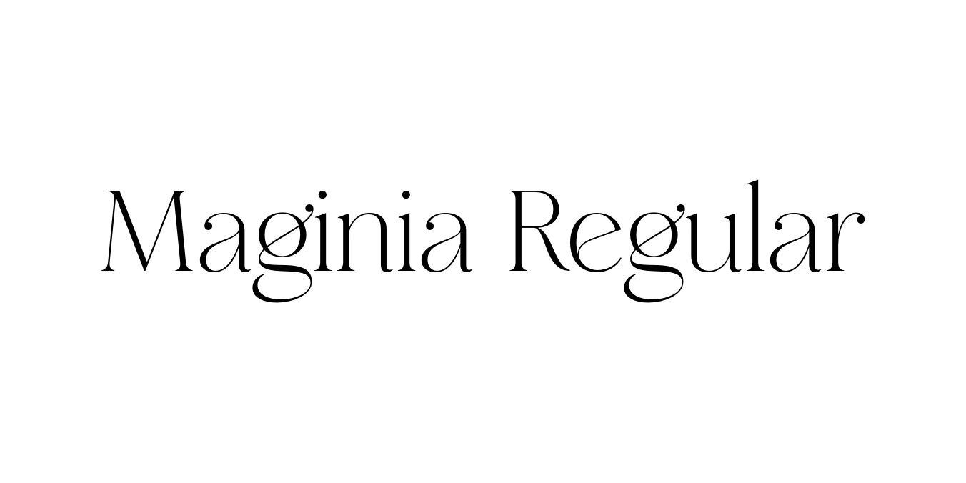 Maginia Regular Font Preview
