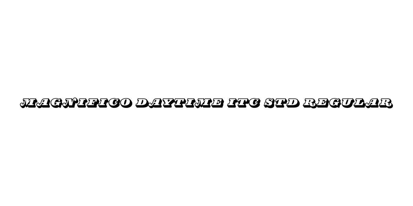 Magnifico Daytime ITC Std Regular Font Preview