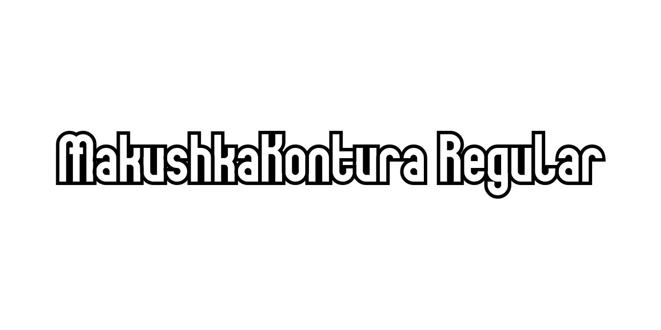 MakushkaKontura Regular Font Preview
