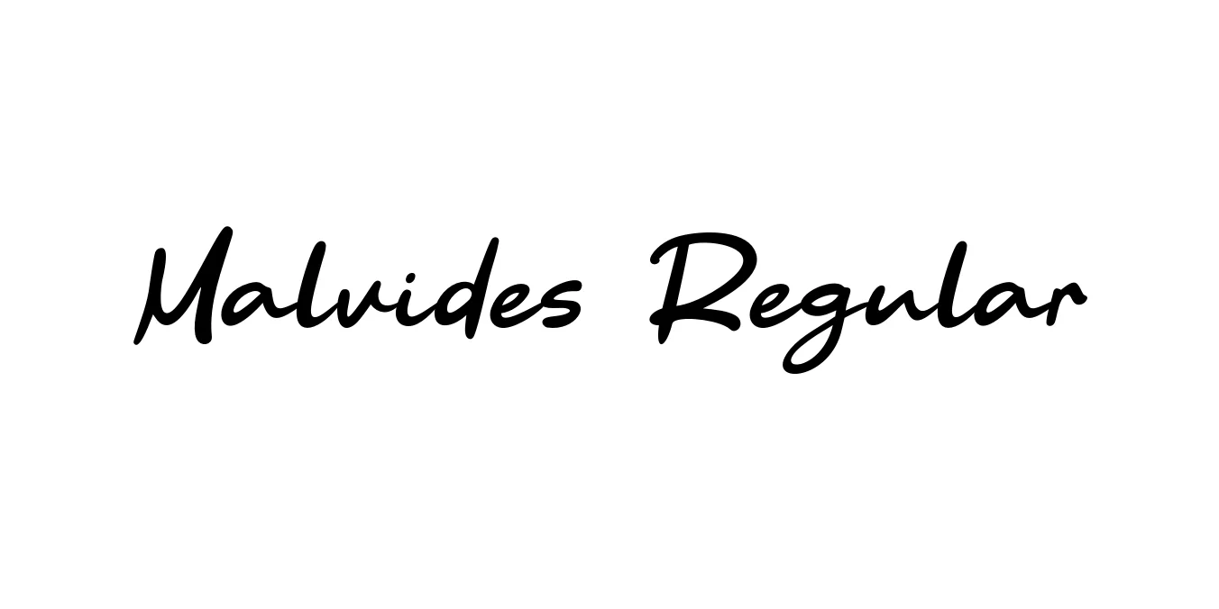 Malvides Regular Font Preview