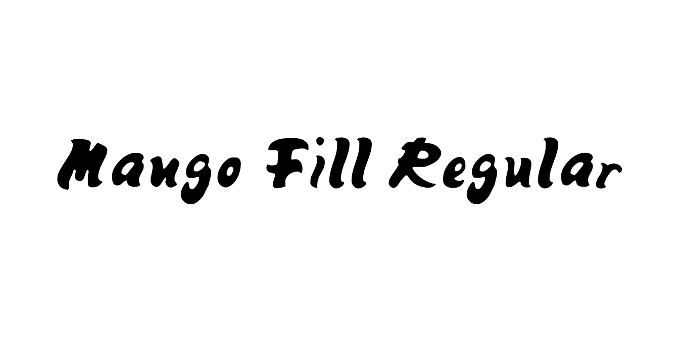 Mango Fill Regular Font Preview