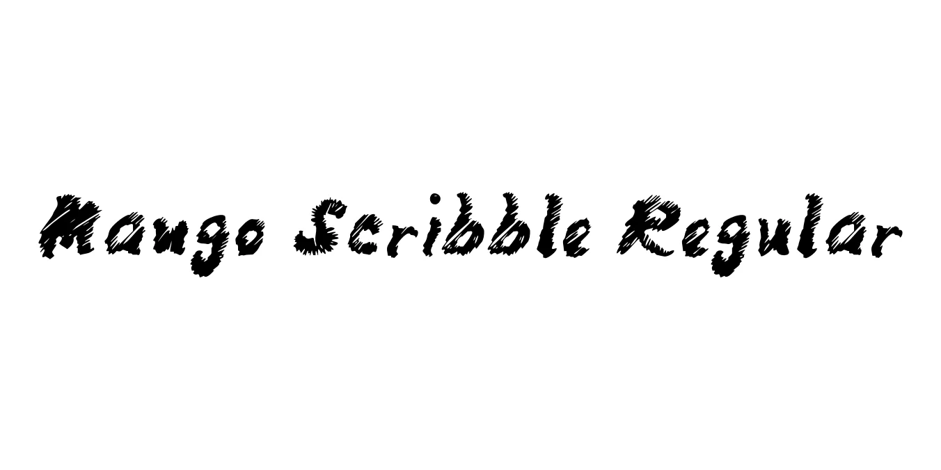 Mango Scribble Regular Font Preview