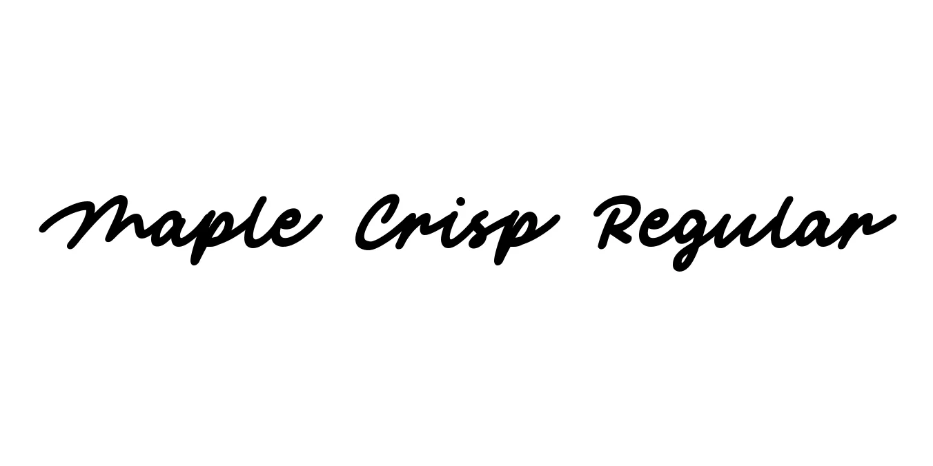 Maple Crisp Regular Font Preview
