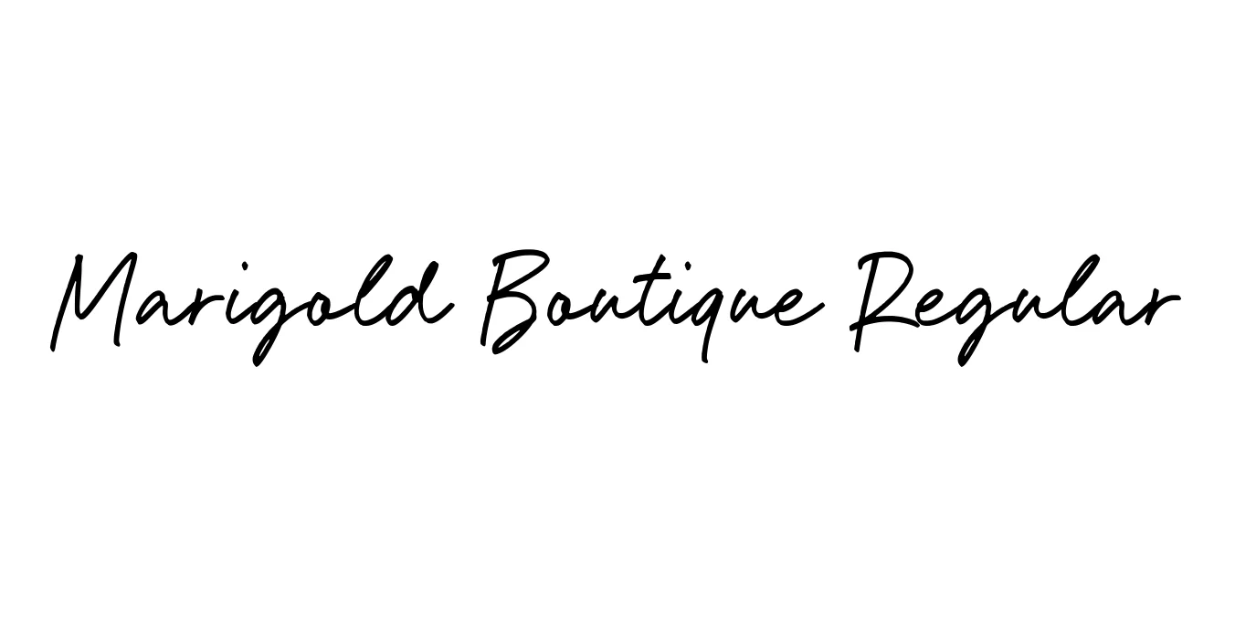 Marigold Boutique Regular Font Preview