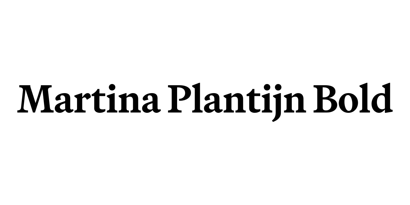 Martina Plantijn Bold Font Preview