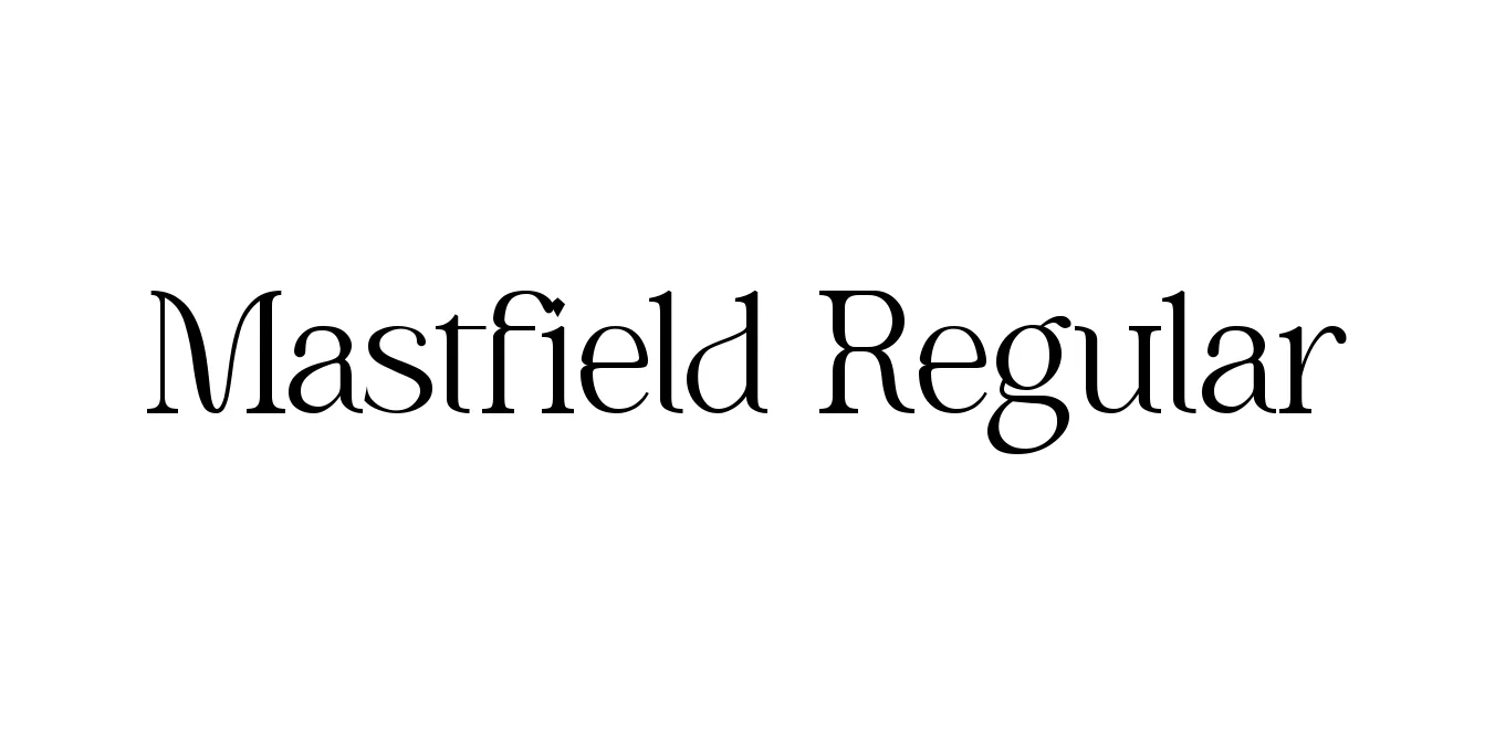 Mastfield Regular Font Preview