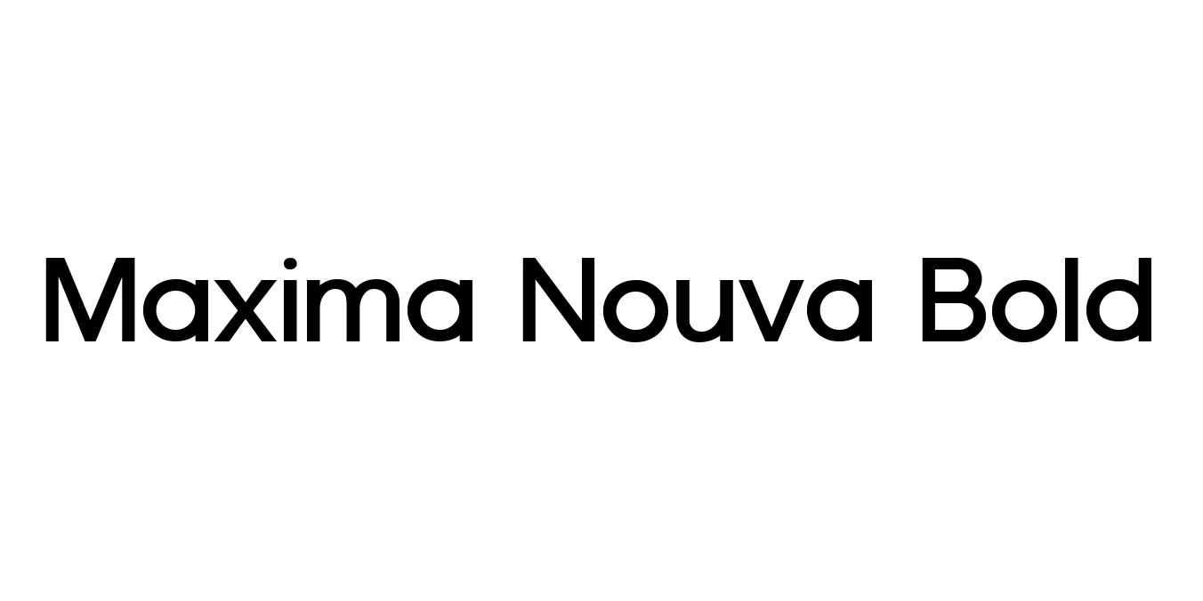 Maxima Nouva Bold Font Preview