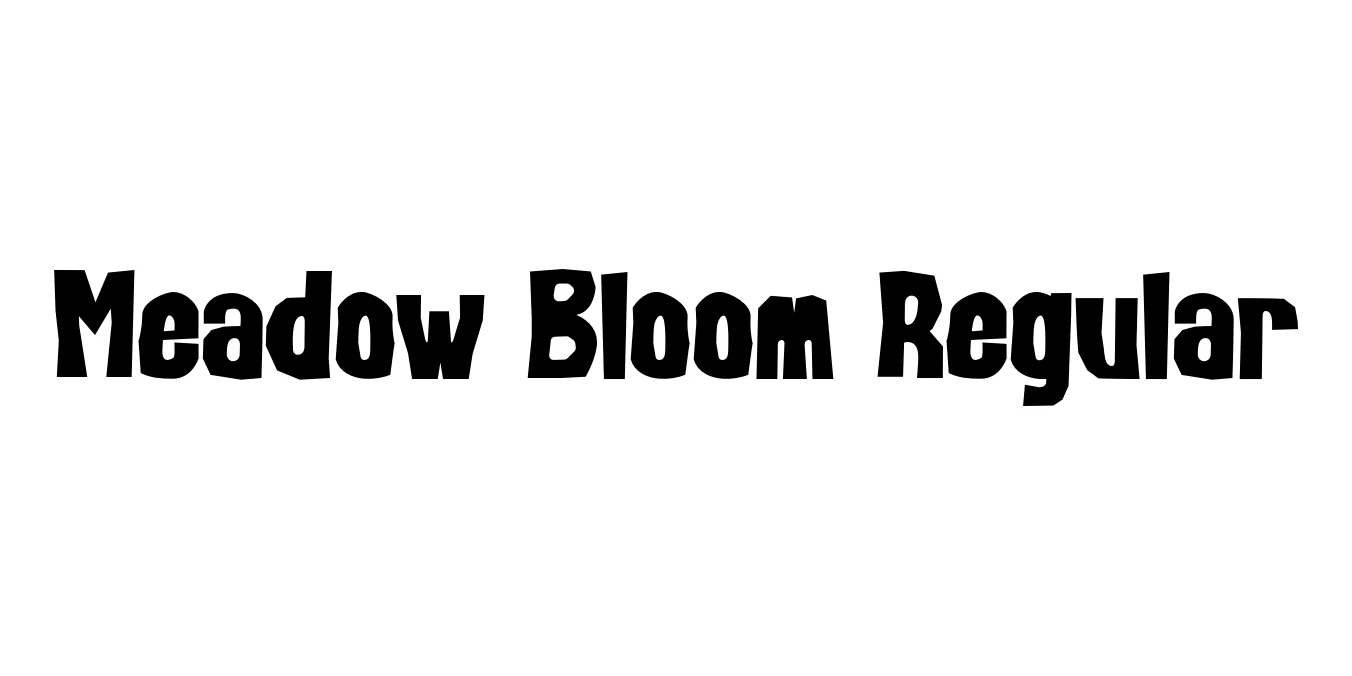 Meadow Bloom Regular Font Preview
